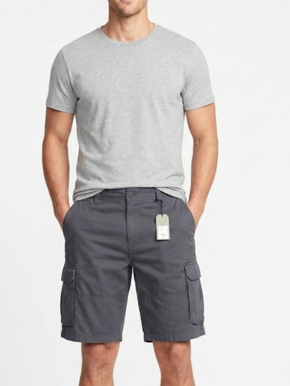 Goodfellow & Co. Men's Regular fit Grey Cargo Shorts.